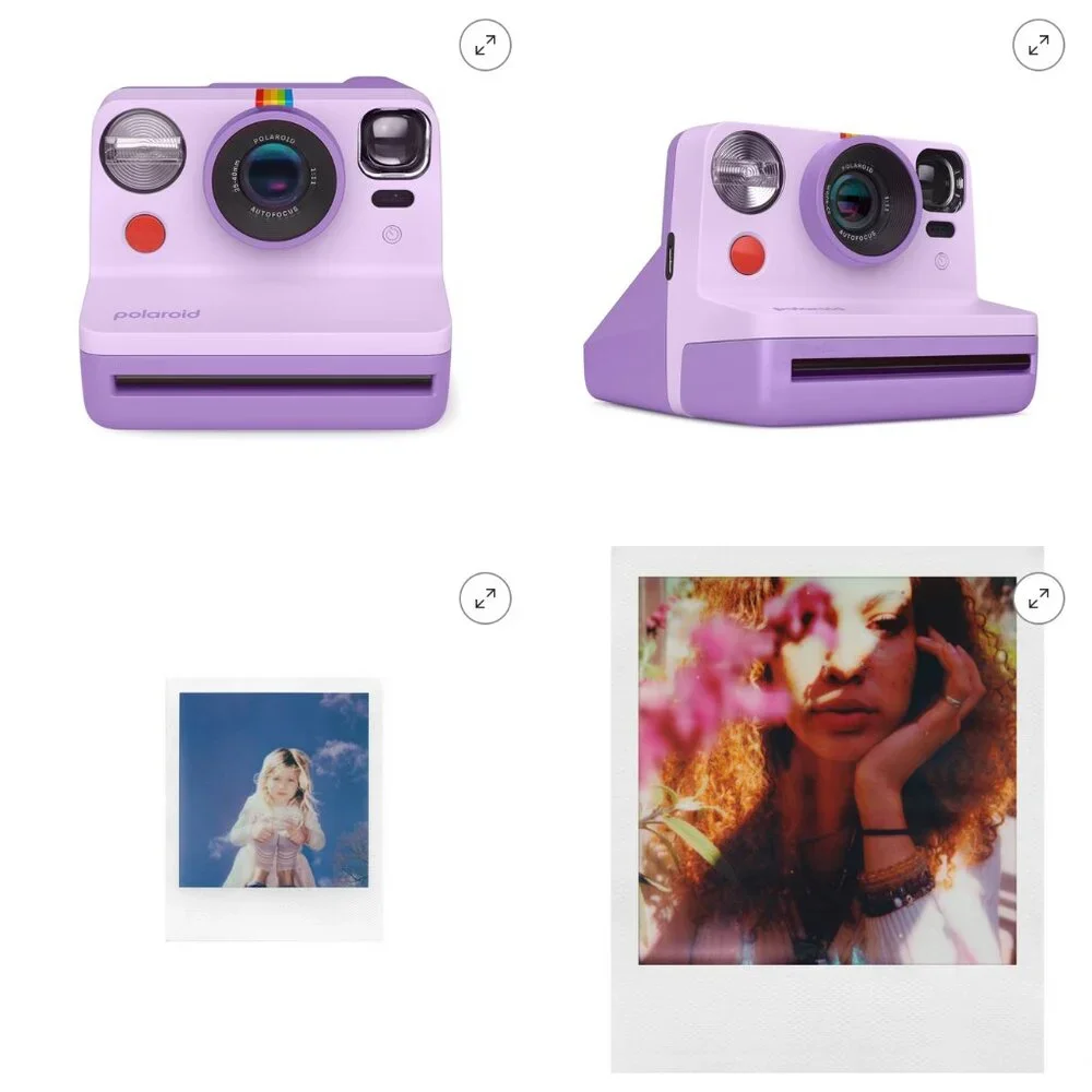 Polaroid Now Instant Camera - Lavender Purple and Pink